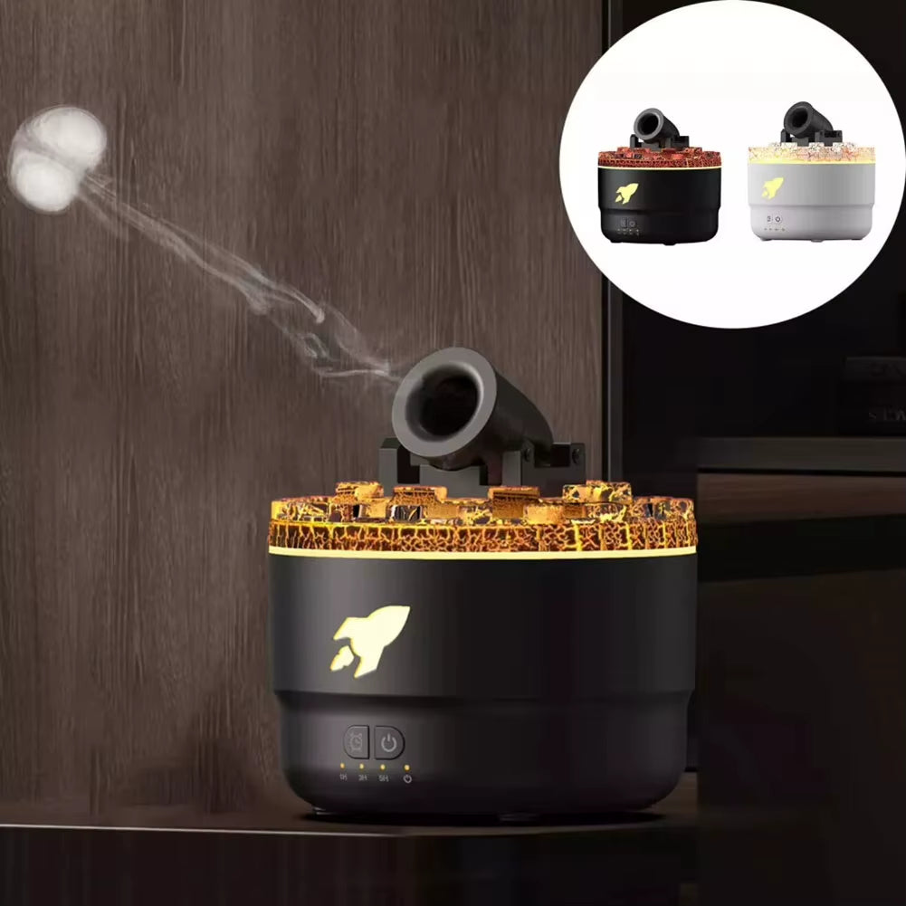Volcanic Cannons 280ml Air Humidifier and Essential Oil Diffuser for Home and Desktop Aromatherapy